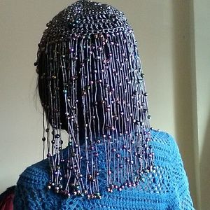 Flapper Crystal & Beaded Headress